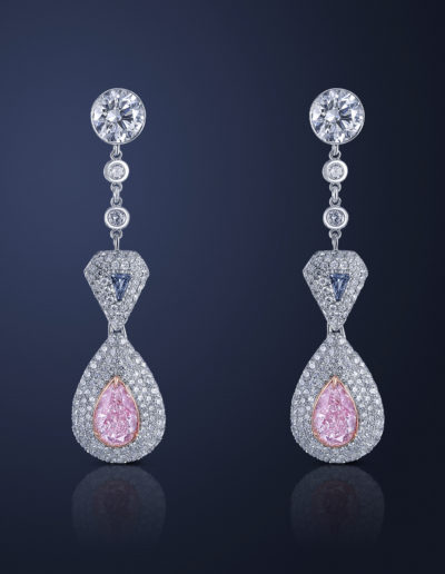 Diamond earrings from benny and the gems